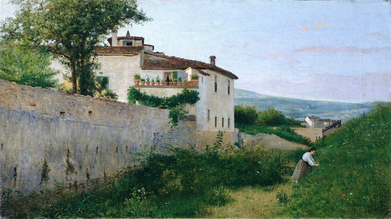 Veduta di Piagentina da Silvestro Lega
