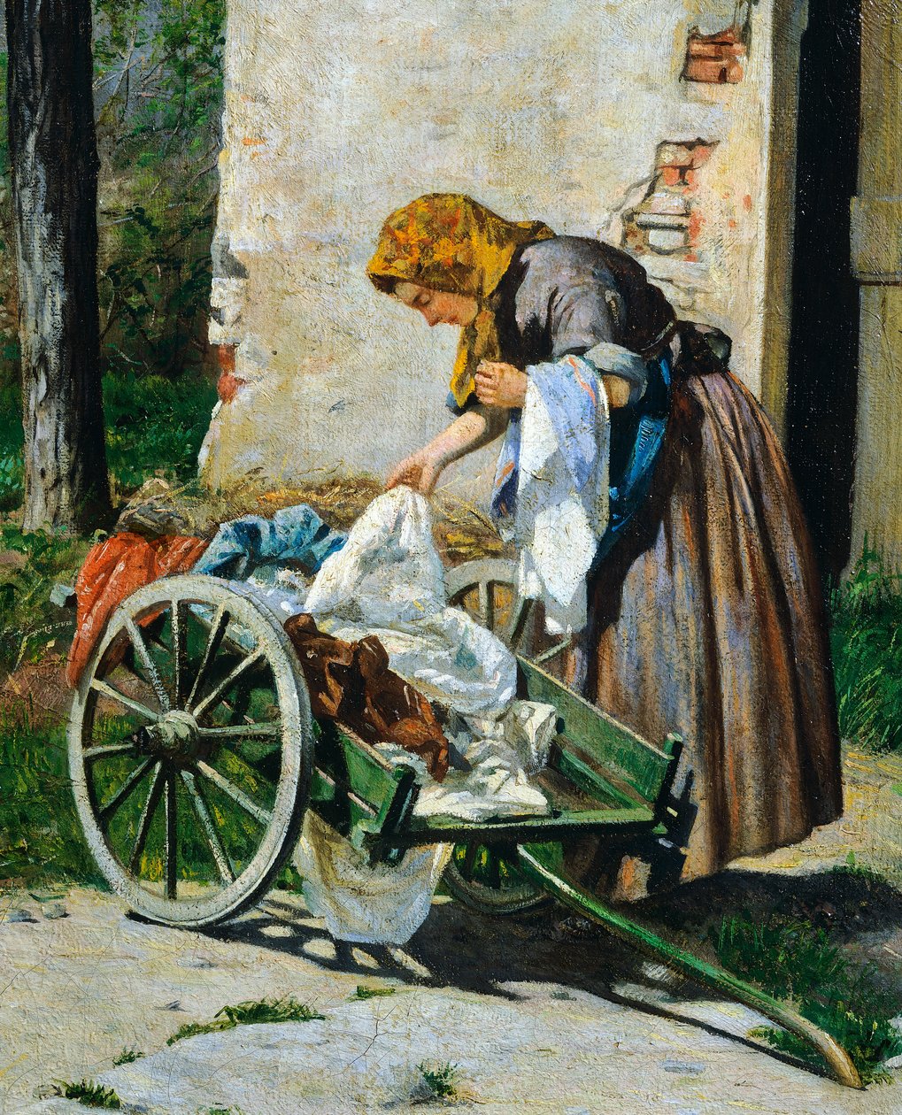 Lavandaie vicino a Firenze da Silvestro Lega