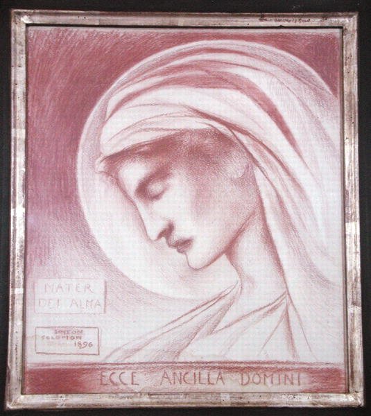 Ecce Ancilla Domini: Mater Dei Alma da Simeon Solomon