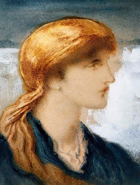 Testa di una ragazza da Simeon Solomon