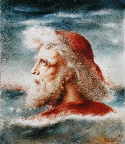 Testa di un uomo da Simeon Solomon