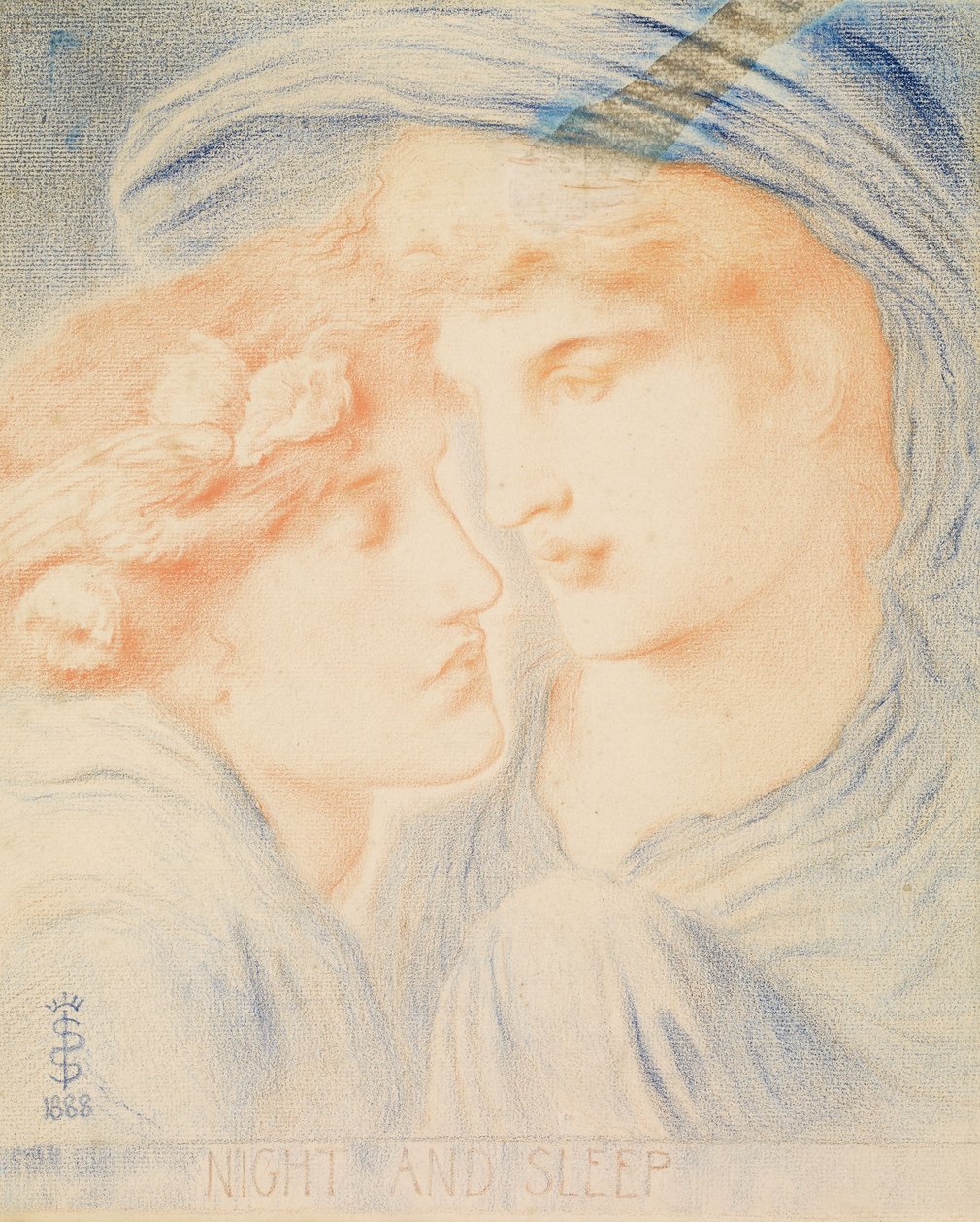 Notte e sonno, 1888 da Simeon Solomon