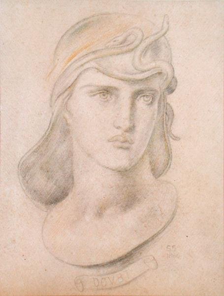 Studio di una Testa Ideale da Simeon Solomon