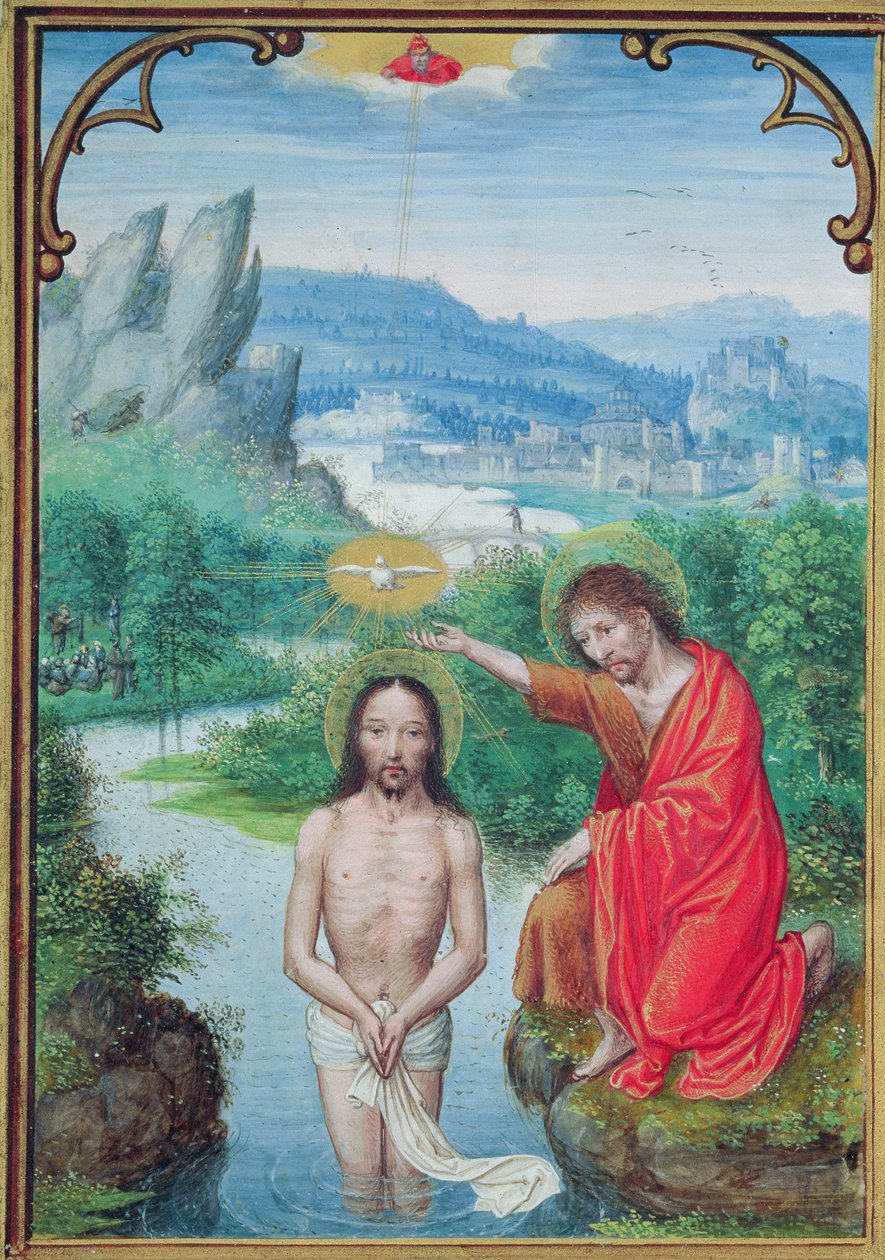 Battesimo di Cristo da Simon Bening