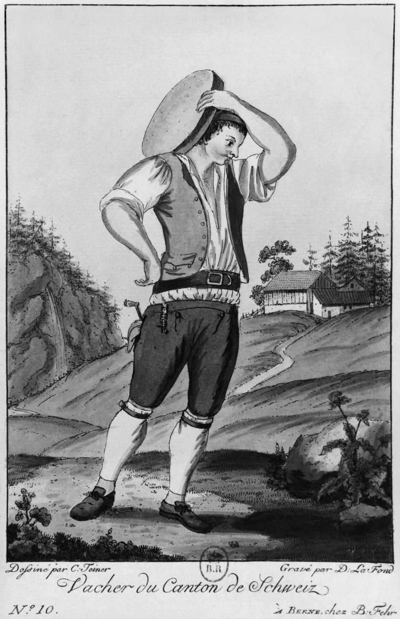 Mandriano svizzero del cantone di Svitto da Simon Daniel Lafond