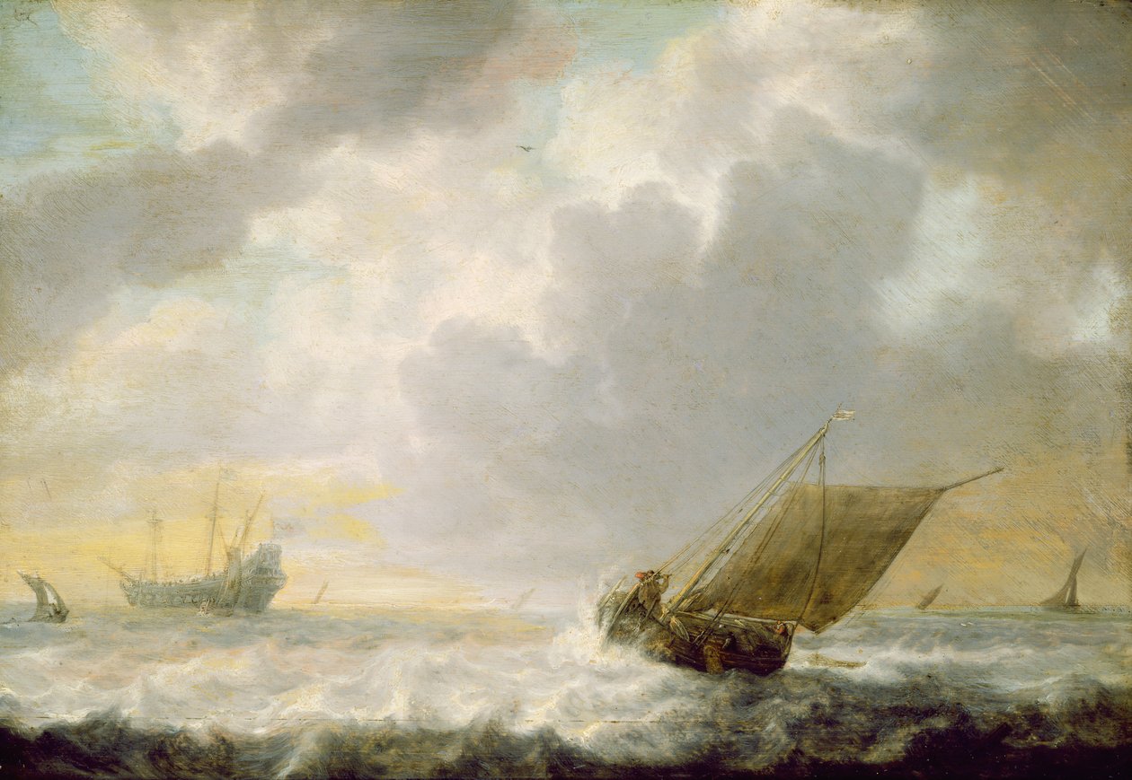Marina, c.1650 da Simon de Vlieger