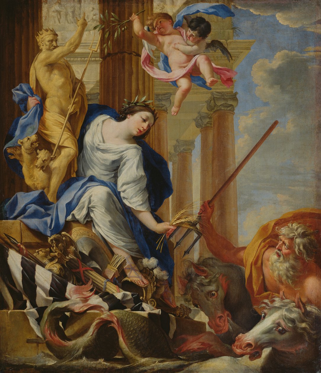 Cerere che sconfigge gli attributi della guerra da Simon Vouet