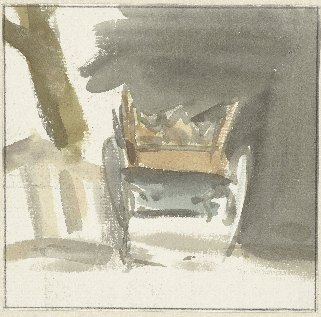 Carro contadino, visto da dietro da Simon Andreas Krausz