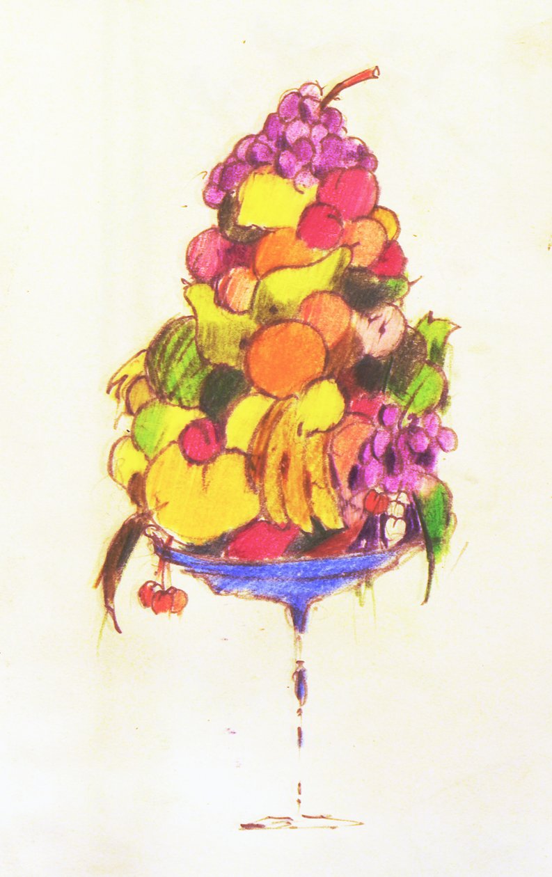 Coupe, 2005 (acquerello e pastello) da Simon Fletcher
