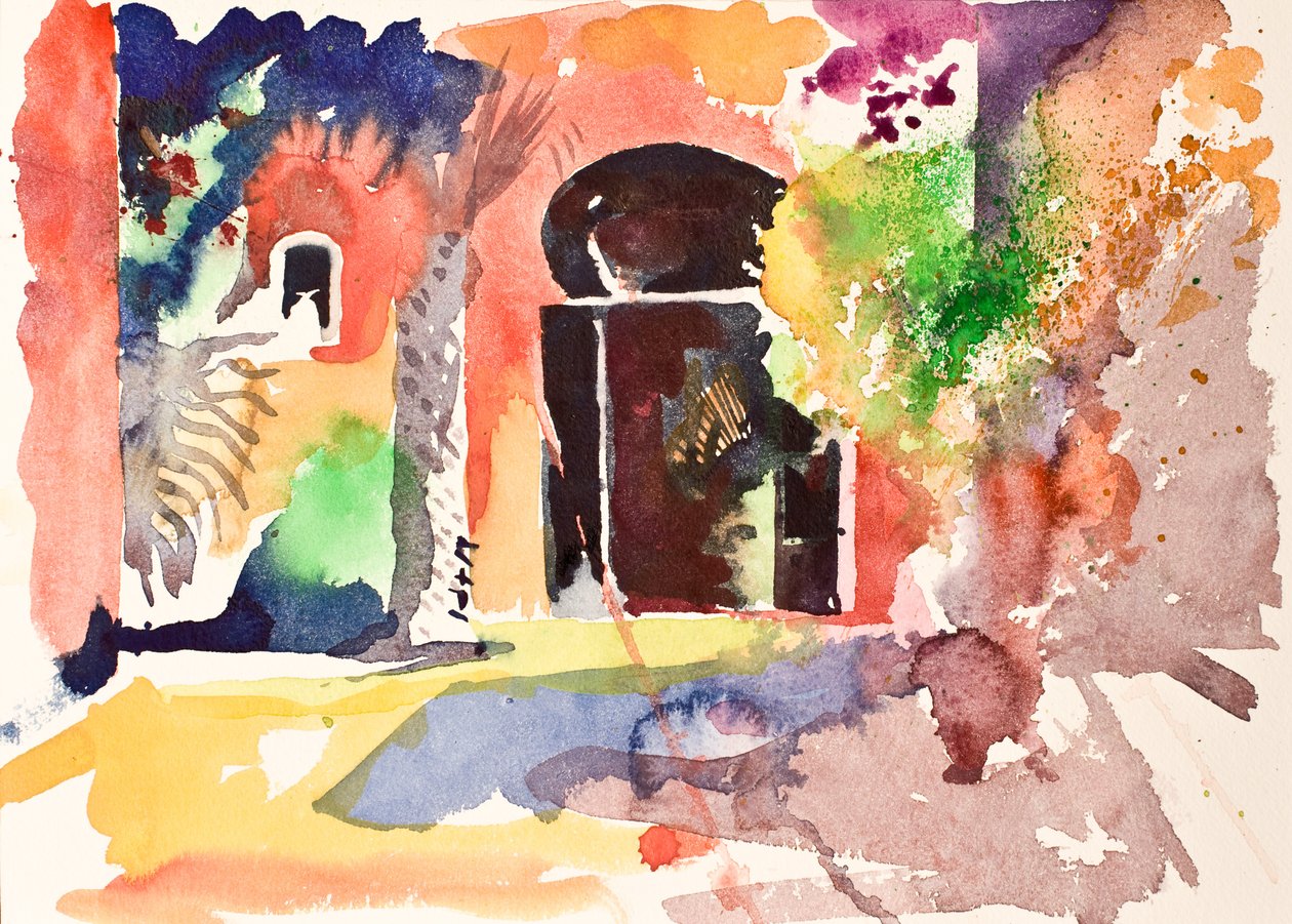 Corte e porta, 2016 (acquerello) da Simon Fletcher