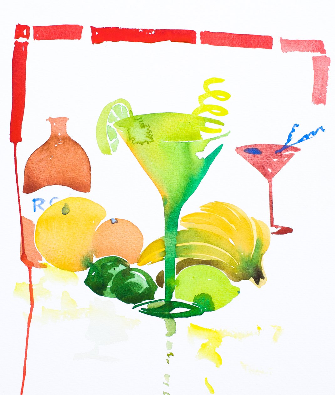 Daiquiri, 2016 (acquerello) da Simon Fletcher