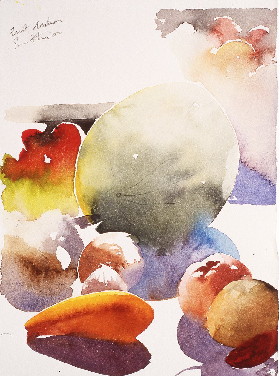 Frutta, Aschau, 2000 (acquerello) da Simon Fletcher
