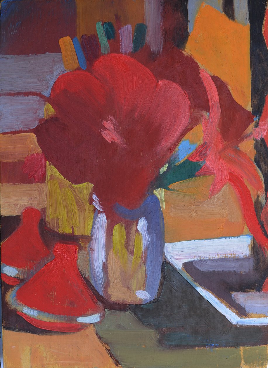 Rosso marocchino, 2014 (olio su tavola) da Simon Fletcher