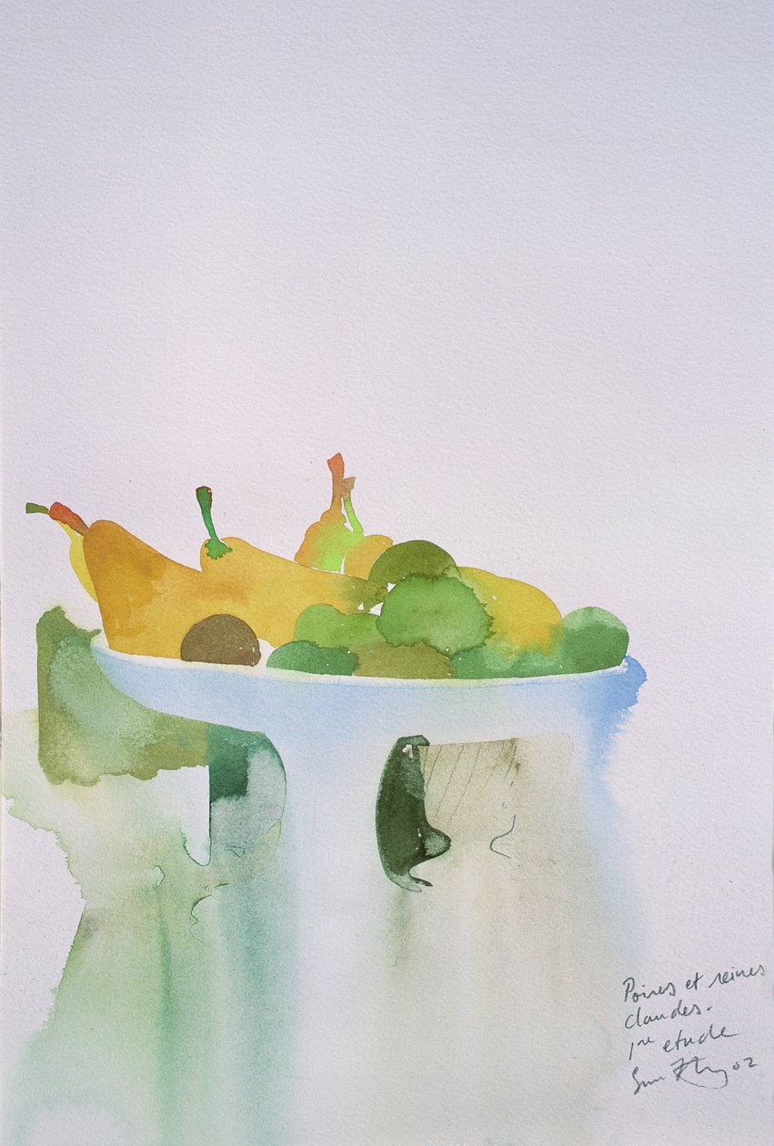 Poire, claudes queens I, 2002 (acquerello) da Simon Fletcher