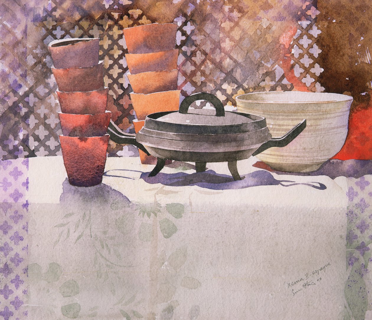 Xema Espagne, 2000 (watercolour) da Simon Fletcher