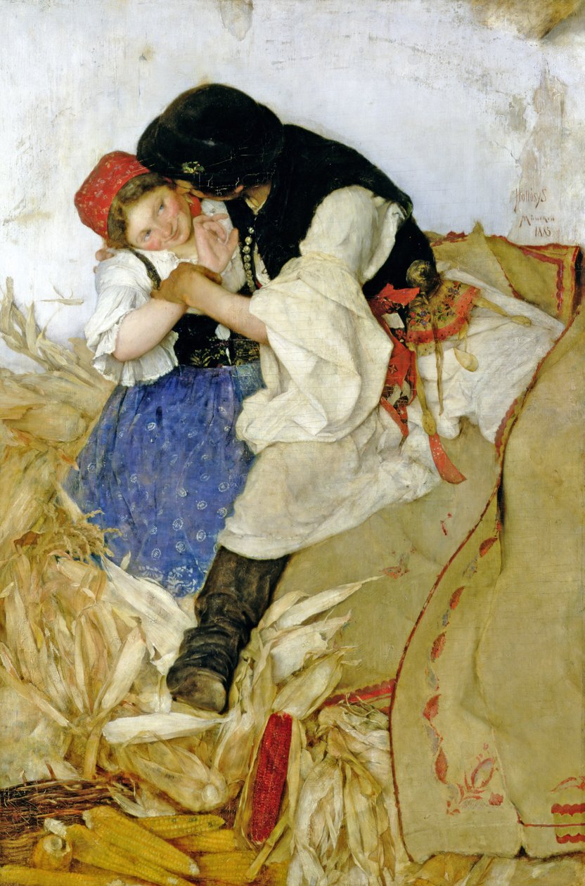 Sgranatura del mais, 1885 da Simon Hollosy
