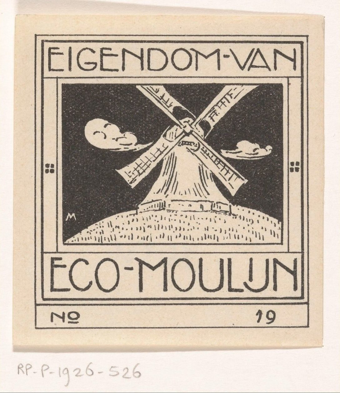 Ex libris di Eco Moulijn da Simon Moulijn