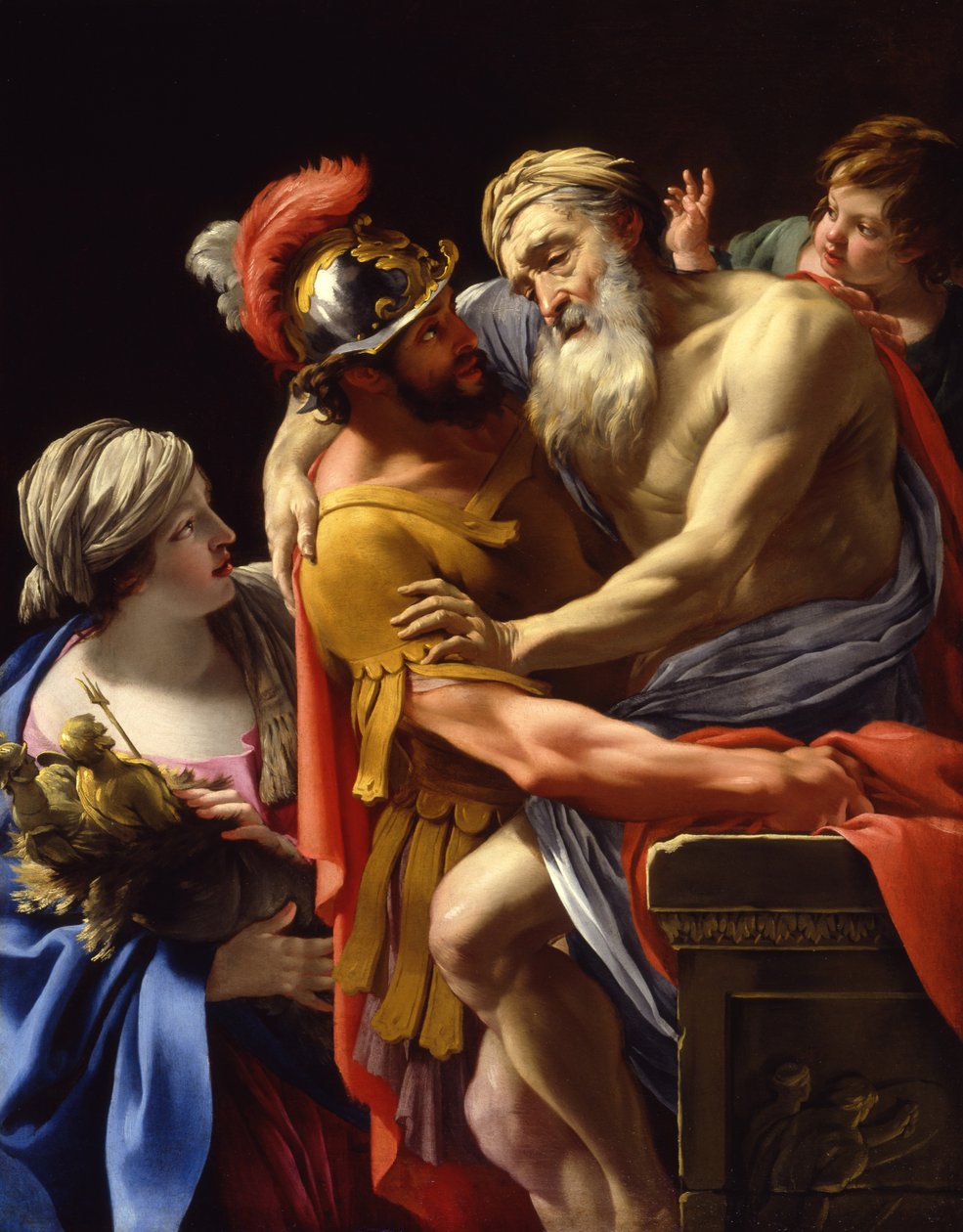 Enea e suo padre in fuga da Troia, c.1635 da Simon Vouet