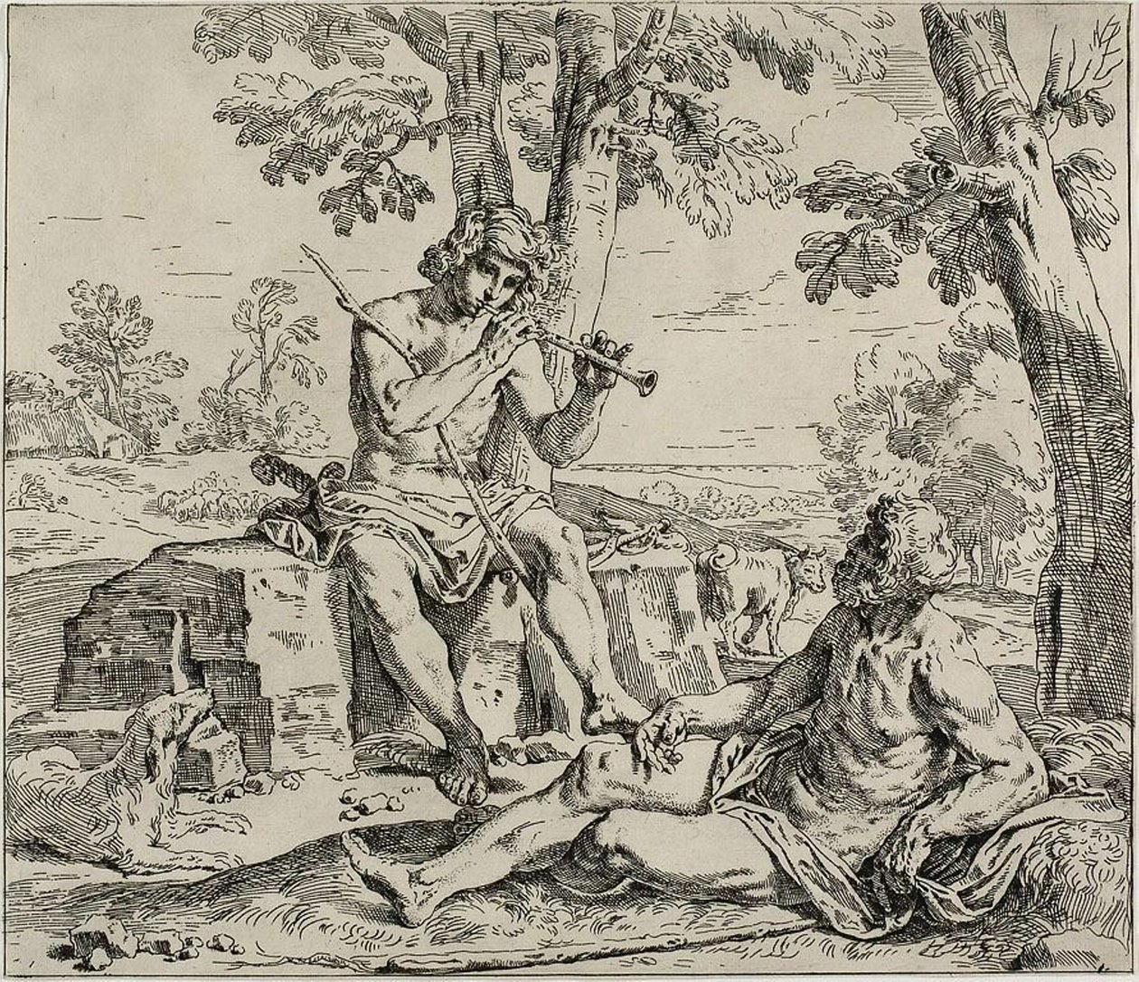 Mercurio e Argo da Simone Cantarini