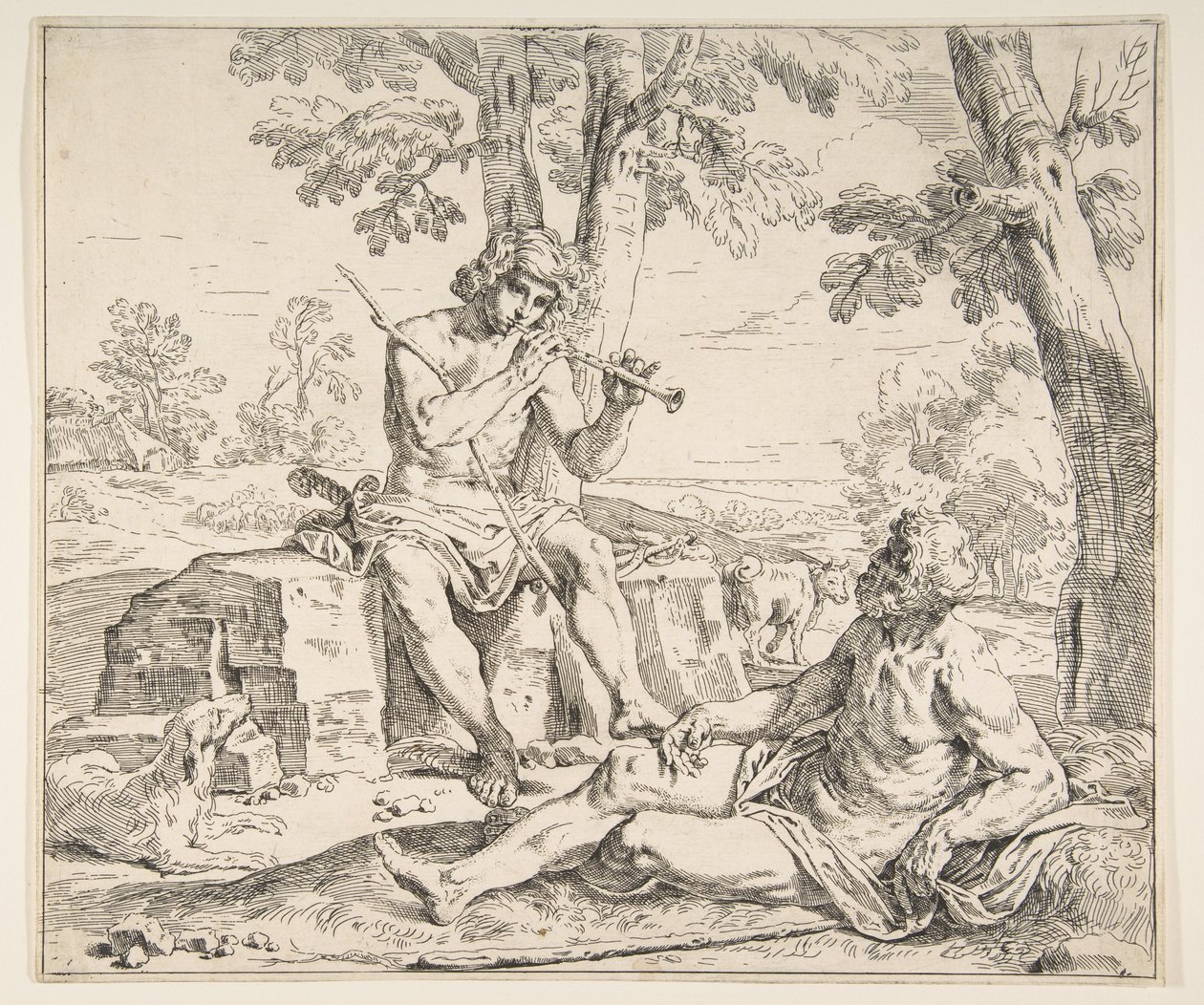 Mercurio e Argo, ca. 1630-1648 da Simone Cantarini