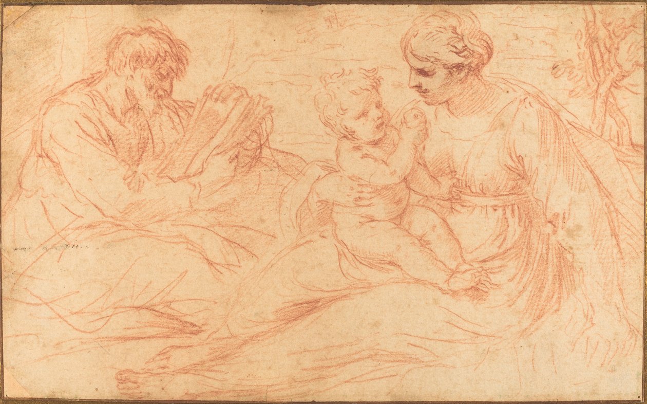 La Sacra Famiglia da Simone Cantarini