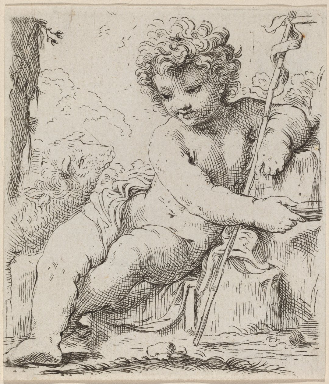 Il piccolo San Giovanni da Simone Cantarini