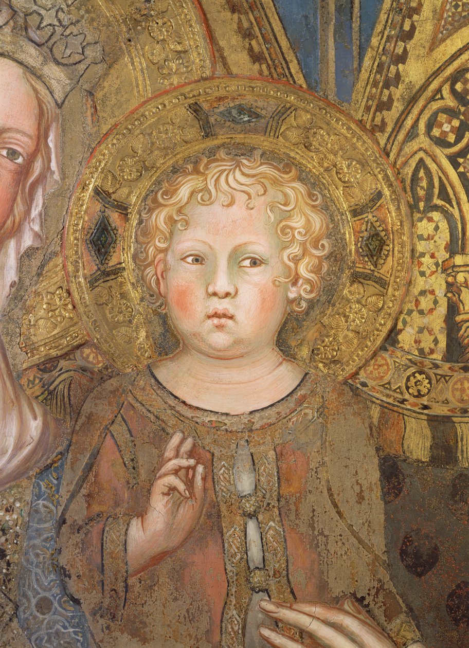 Maestà: Bambino Gesù, 1315 (dettaglio) da Simone Martini