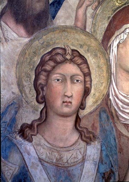 Maestà: forse San Michele da Simone Martini