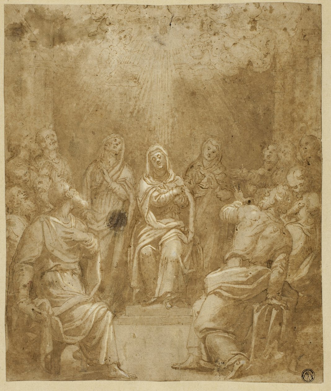 Studio per la Pentecoste da Simone Peterzano