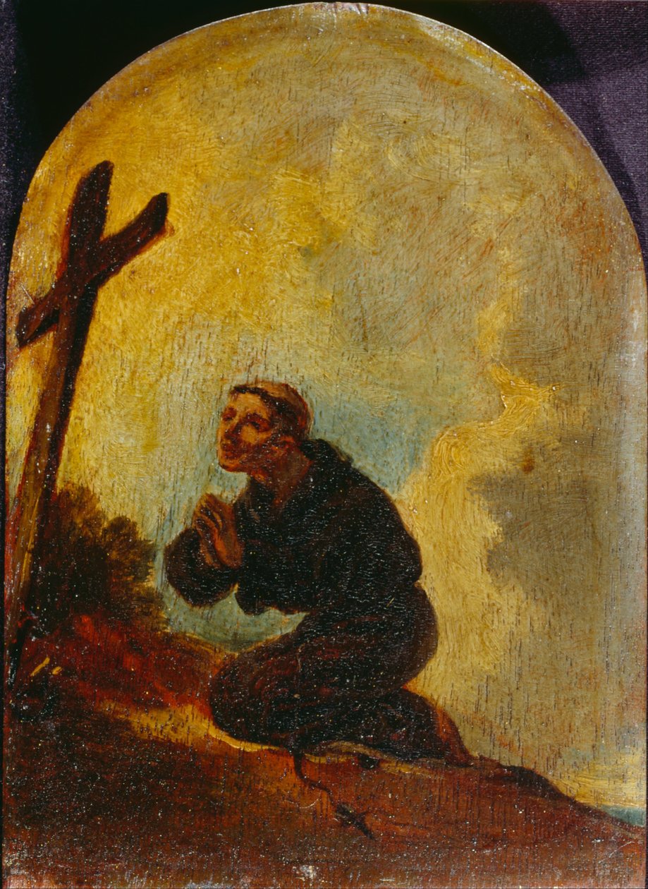Frate in preghiera da Sir Peter Francis Bourgeois