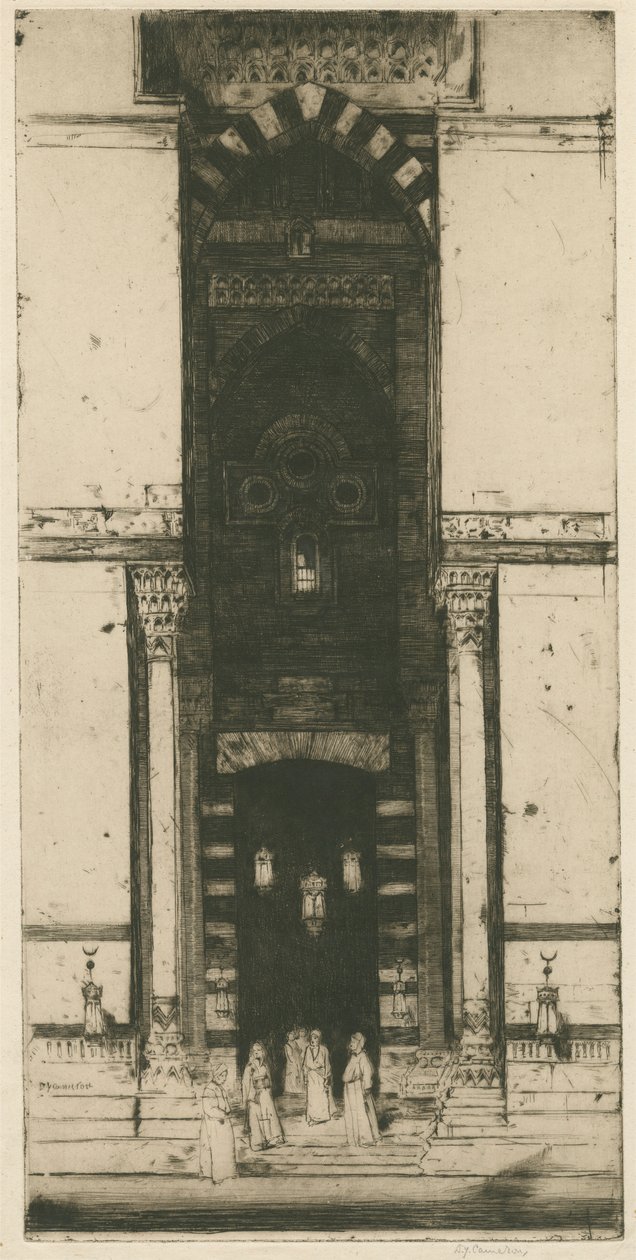La Porta della Moschea, Il Cairo da Sir David Young Cameron