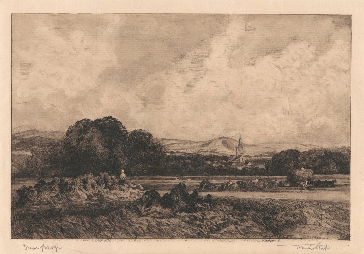 Campo di grano a Ivinghoe da Sir Frank Short