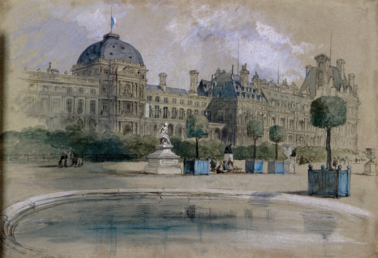 Le Tuileries, Parigi, Francia, 1846 da Sir John Gilbert