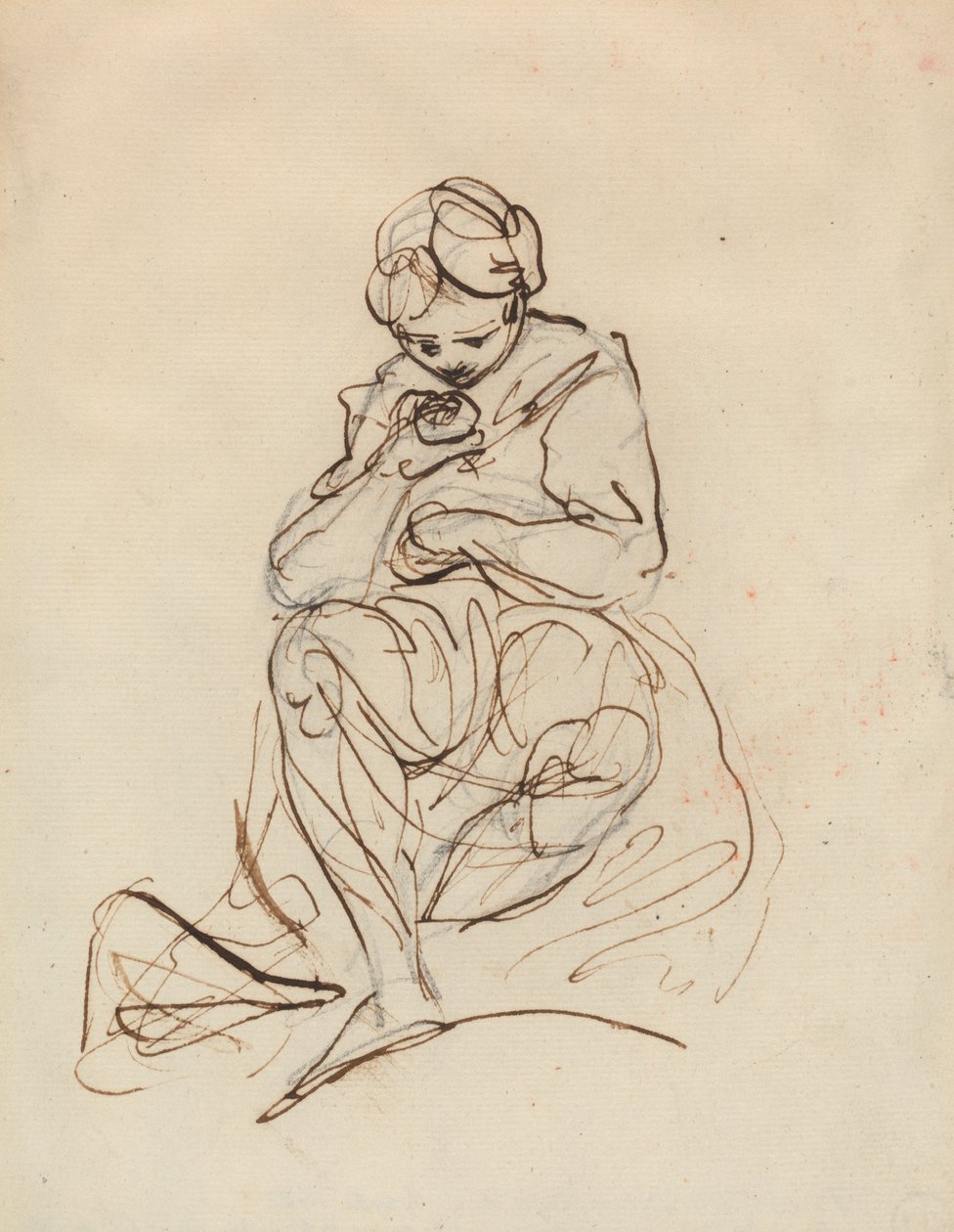 Studio di una donna seduta da Sir Joshua Reynolds