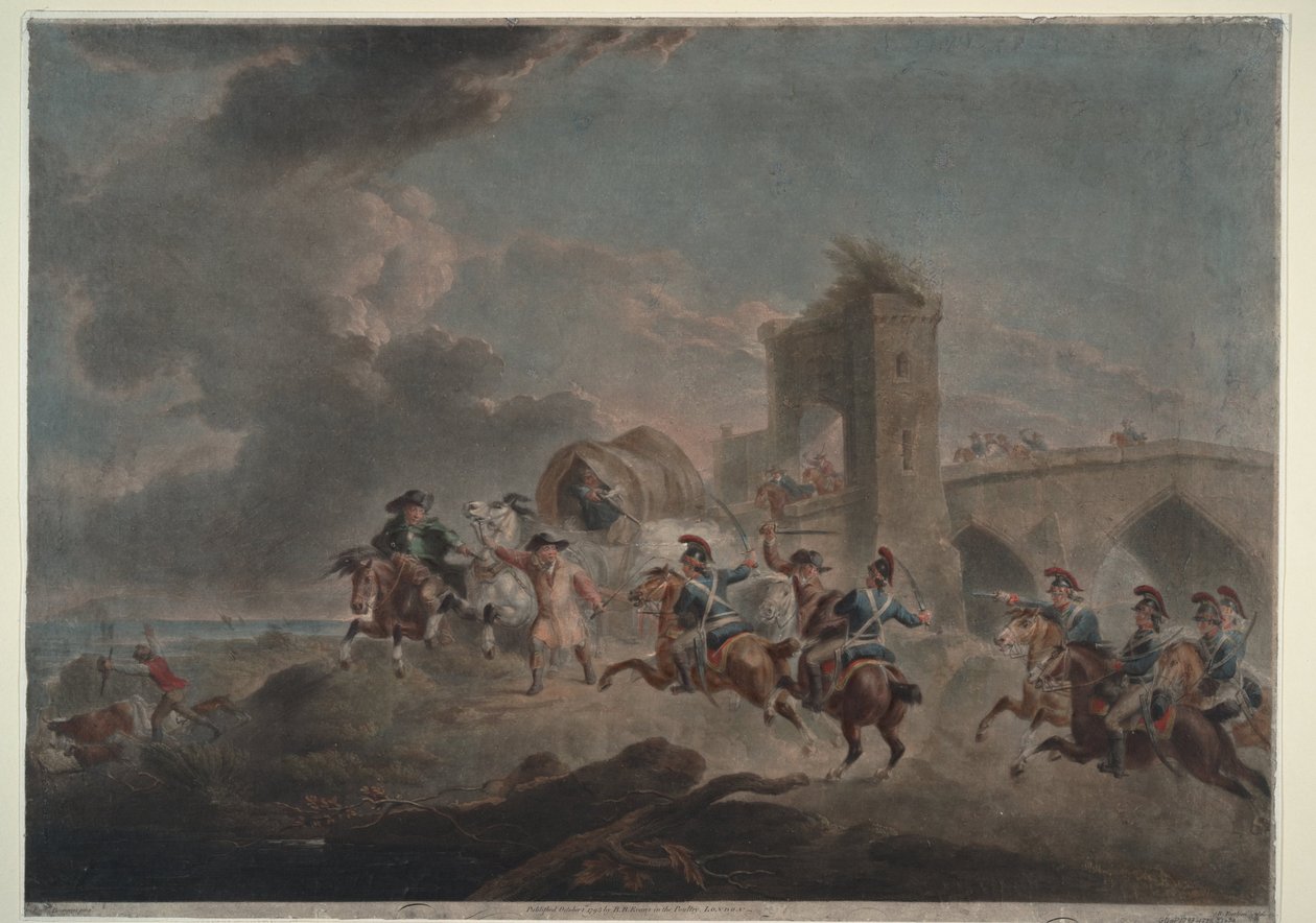 Contrabbandieri attaccati, 1795-1798 da Sir Peter Francis Bourgeois