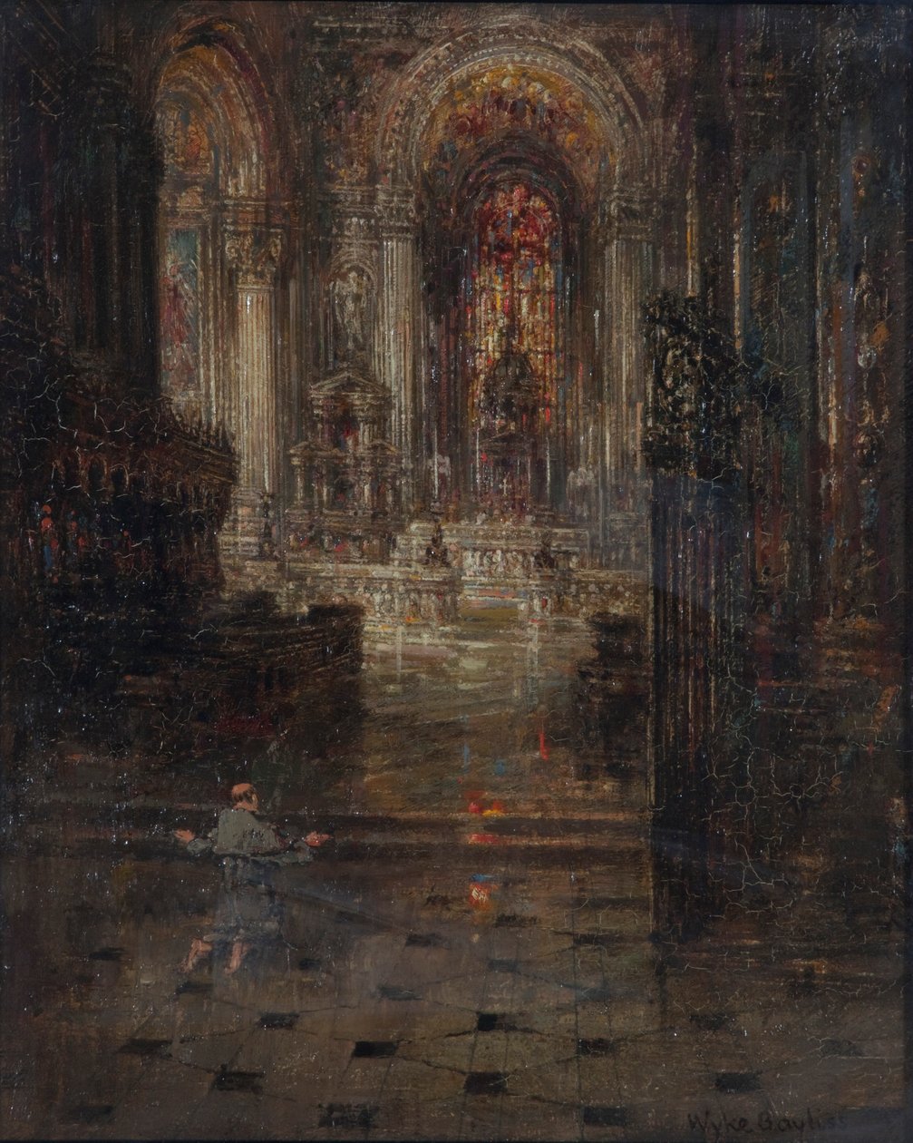 Interno della cattedrale da Sir Wyke Bayliss