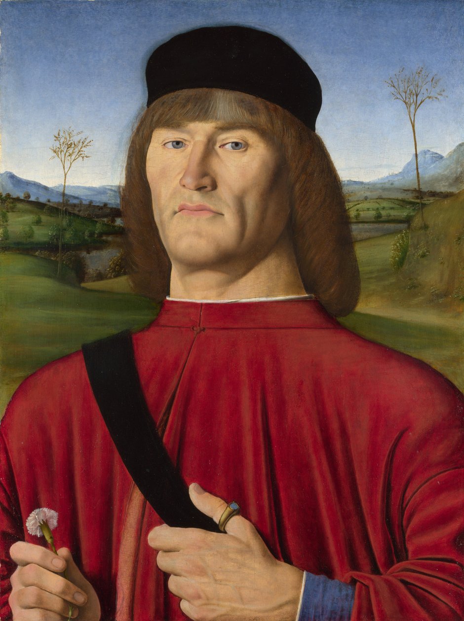 Un Uomo con un Garofano da Solari
