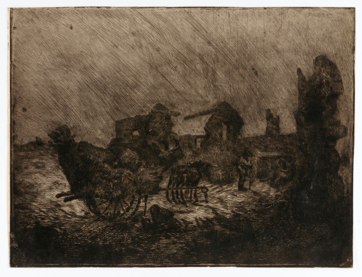 Carretto e rovine da Solon H. Borglum