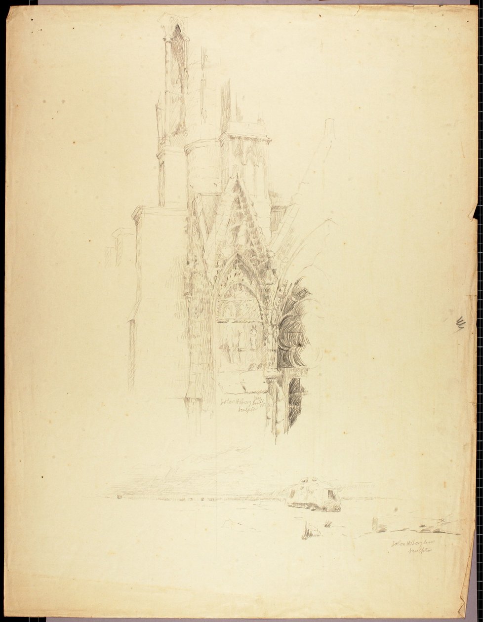 Facciata della cattedrale da Solon H. Borglum