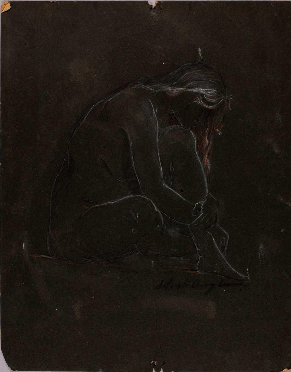 Nudo seduto da Solon H. Borglum