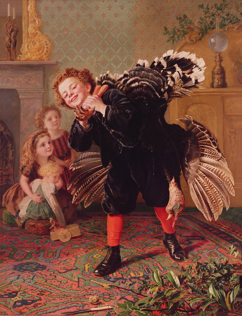 Ecco che arriva il tacchino..., c.1877 da Sophie Gengembre Anderson