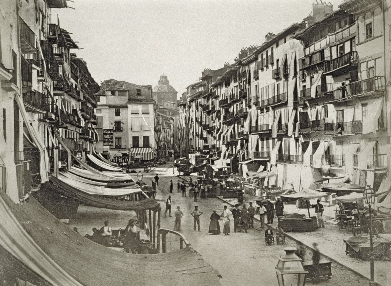 Scena di strada a Barcellona, c.1880s da Spanish Photographer