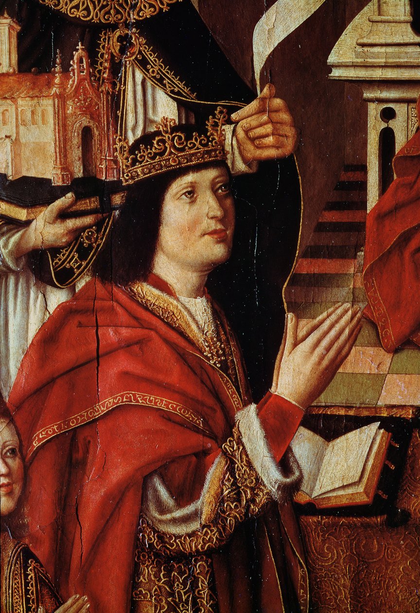 La Vergine dei Re Cattolici (dettaglio) da Spanish School