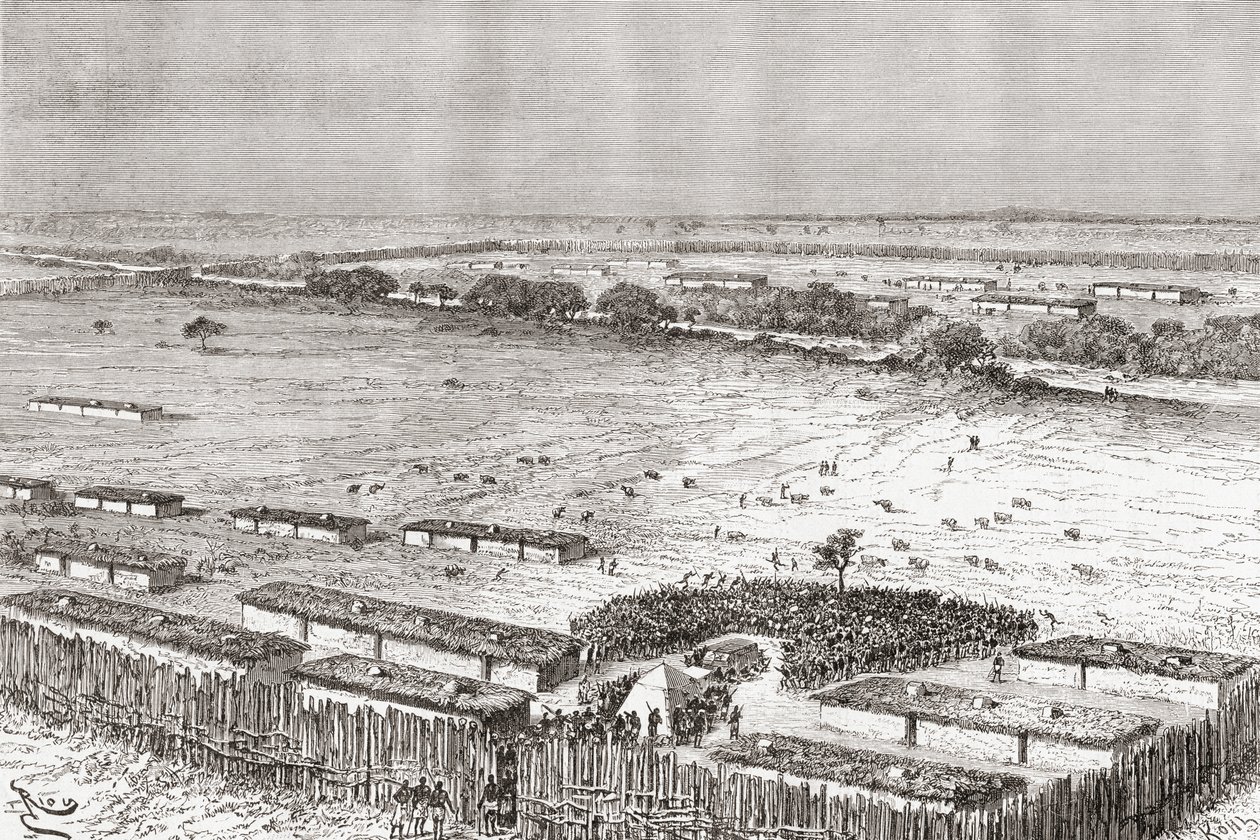 La capitale di Uhehe, Tanzania, com