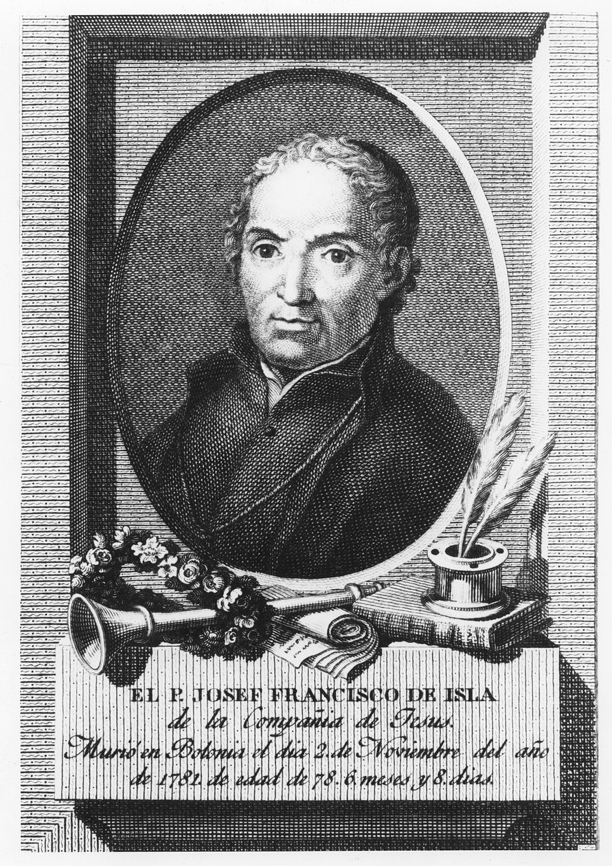José Francisco de Isla (incisione) da Spanish School