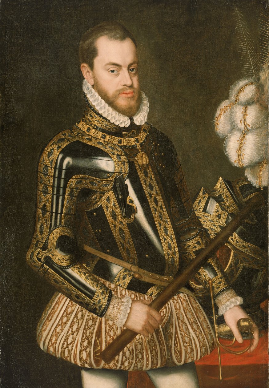 Filippo II di Spagna (1527-1598) da Spanish School
