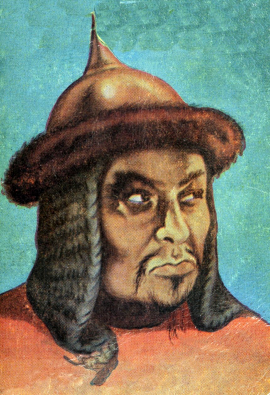 Ritratto di Gengis Khan (Temudjin) da Spanish School