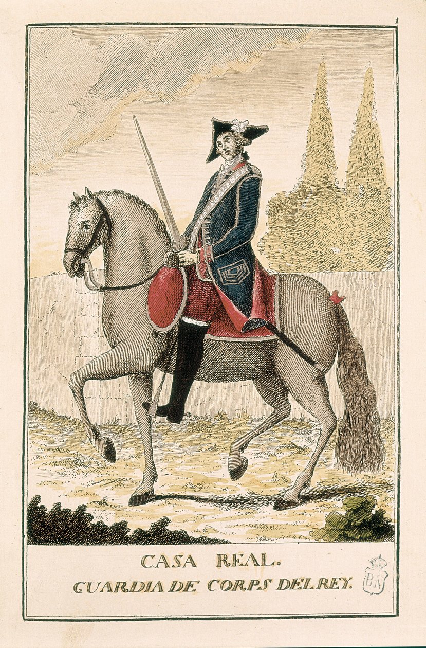 Guardia reale a cavallo da Spanish School