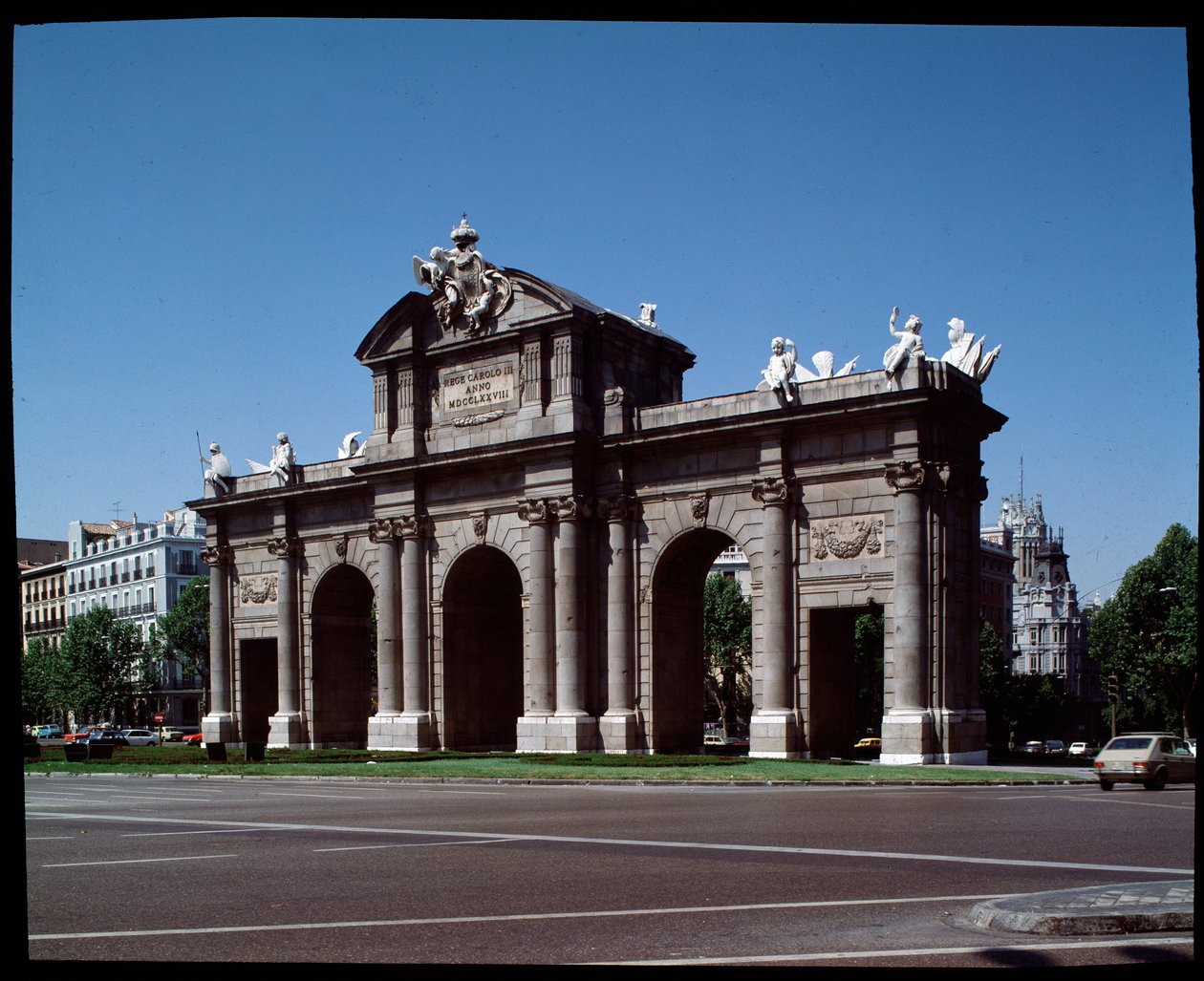 Vista della Porta di Alcalá (1778) da Spanish School