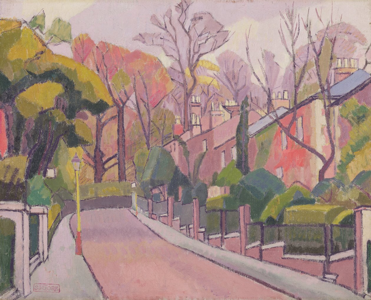 Cambrian Road, Richmond, 1913-4 da Spencer Frederick Gore